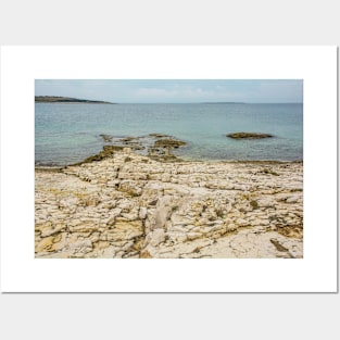 Limestone Coast in Kamenjak Park, Croatia Posters and Art